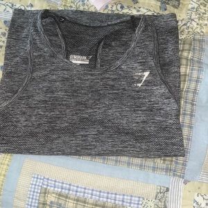 Gray gymshark tank top